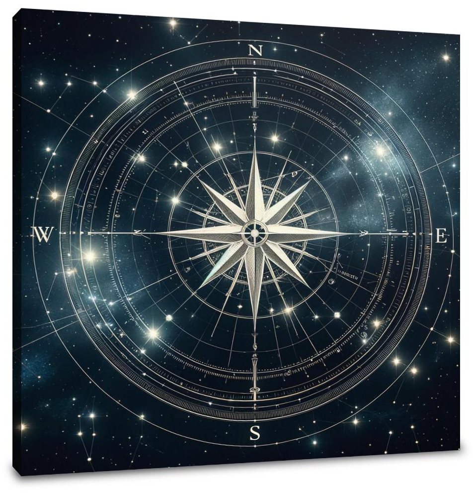 Celestial Compass Canvas