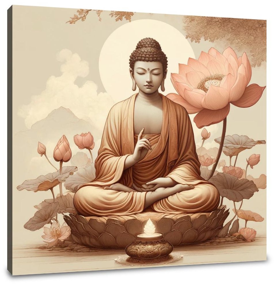 Serenity Lotus Canvas