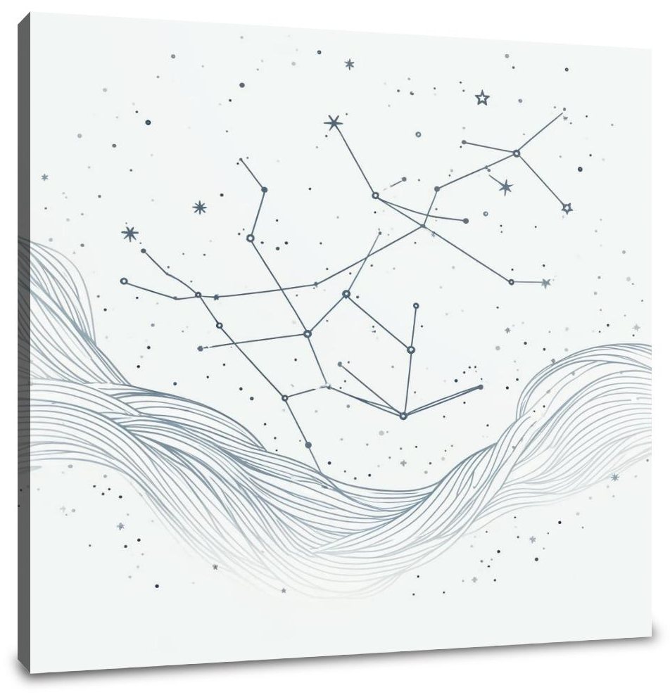 Galactic Lines Canvas