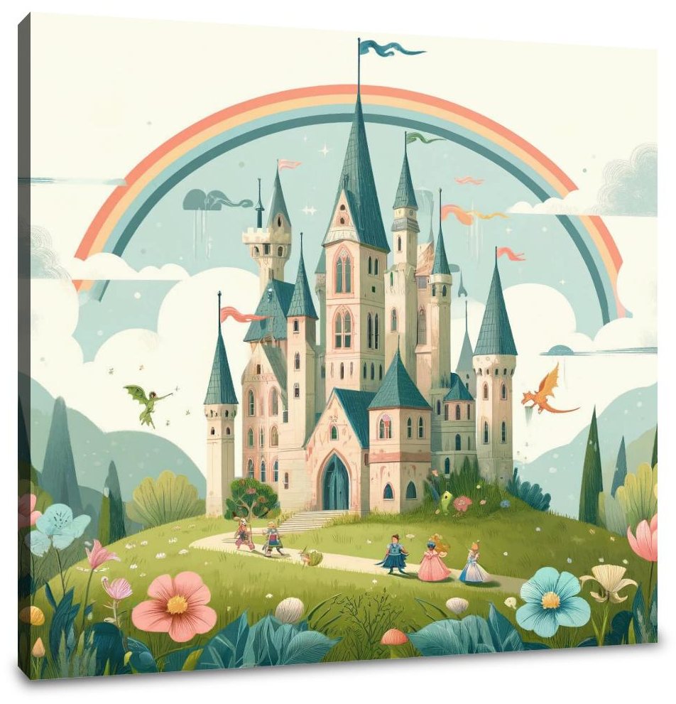 Fairy Tale Castle Canvas