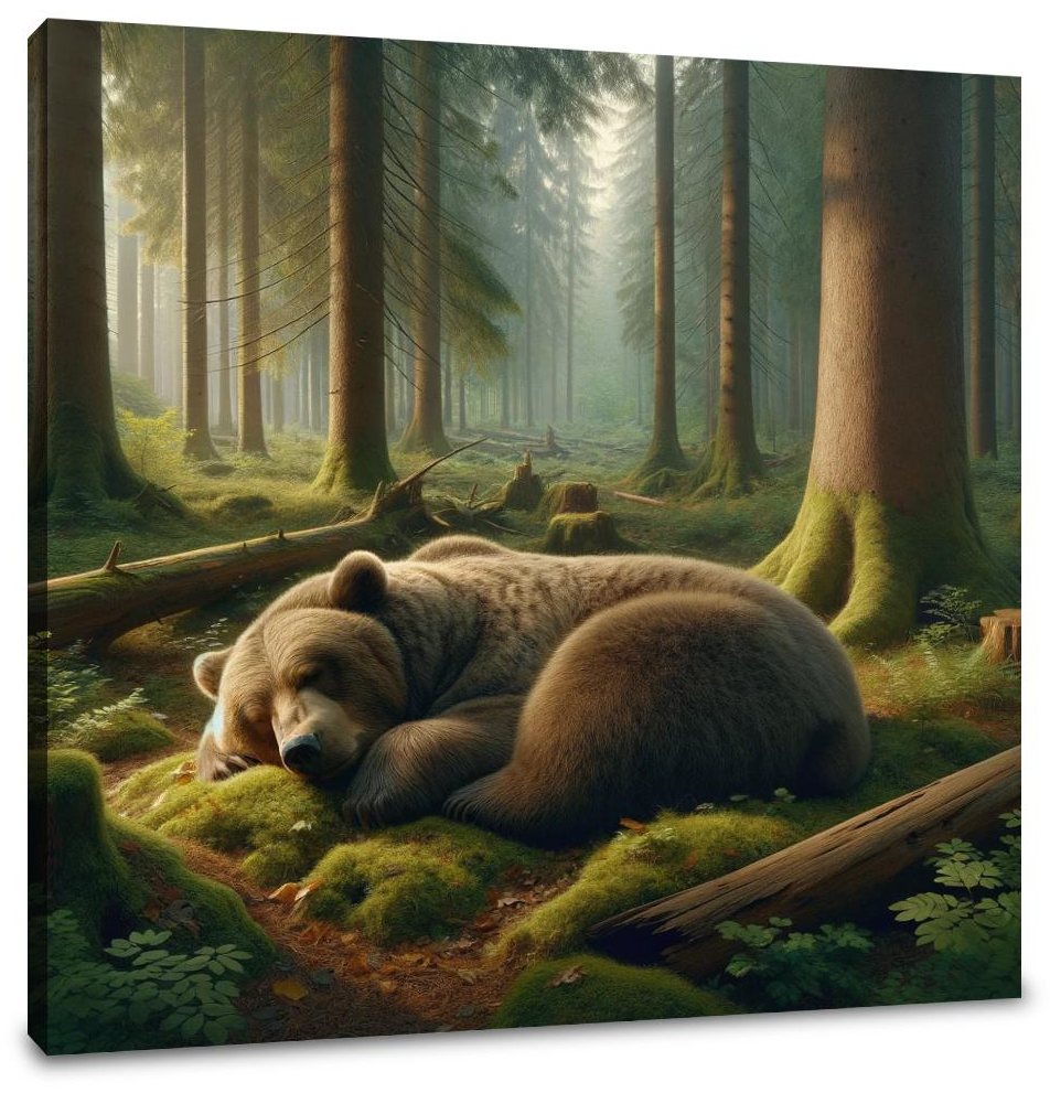 Forest Slumber Canvas