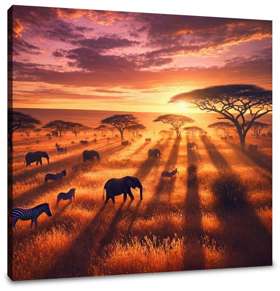 Golden Savannah Canvas