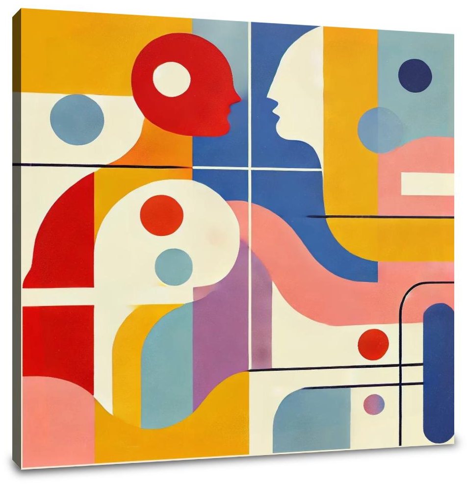 Geometric Harmony Canvas