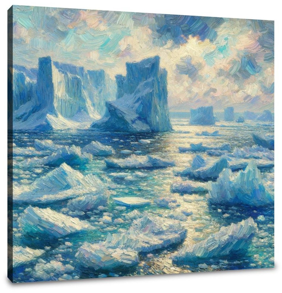 Frozen Ocean Canvas