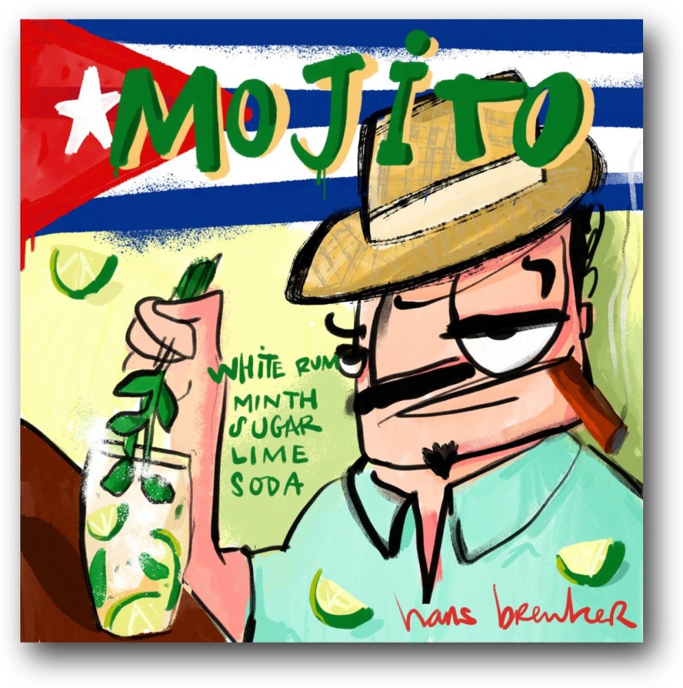 Mojito cocktail (icon)