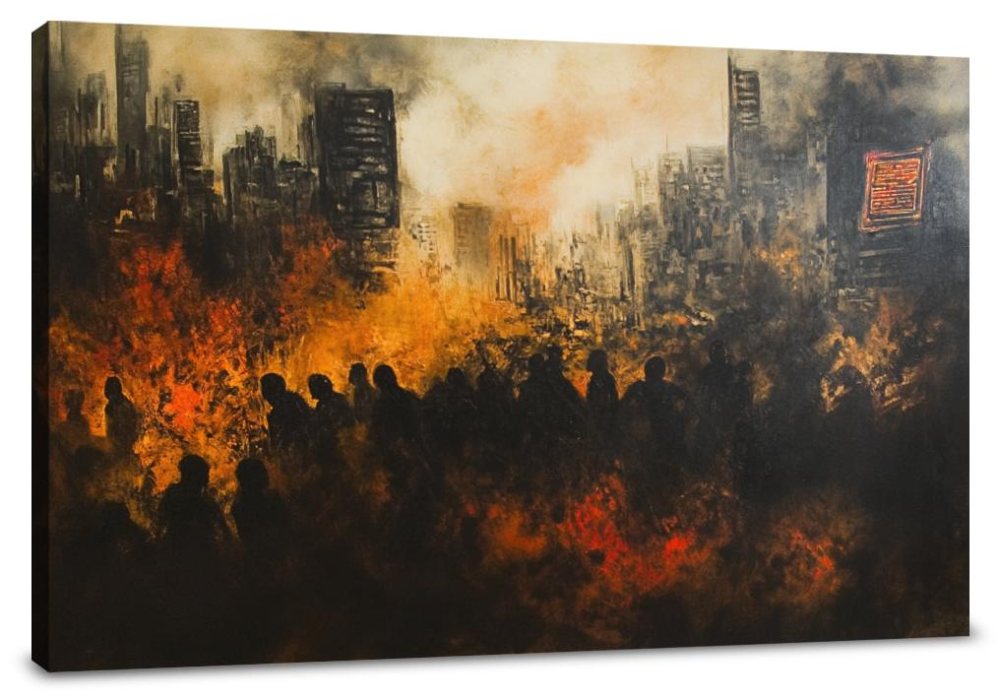 Toxic Air Metropolis Canvas