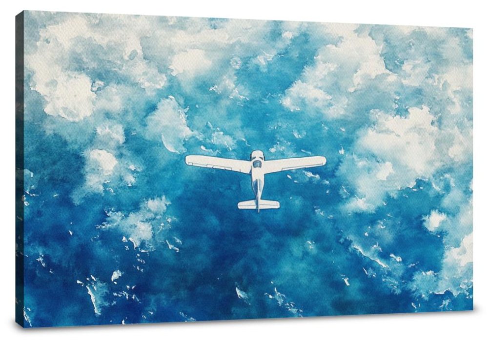 Aerial Sea Journey Canvas