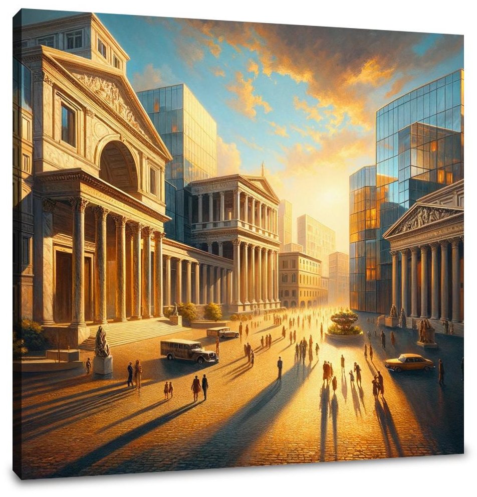Harmonic Piazza Glow Canvas