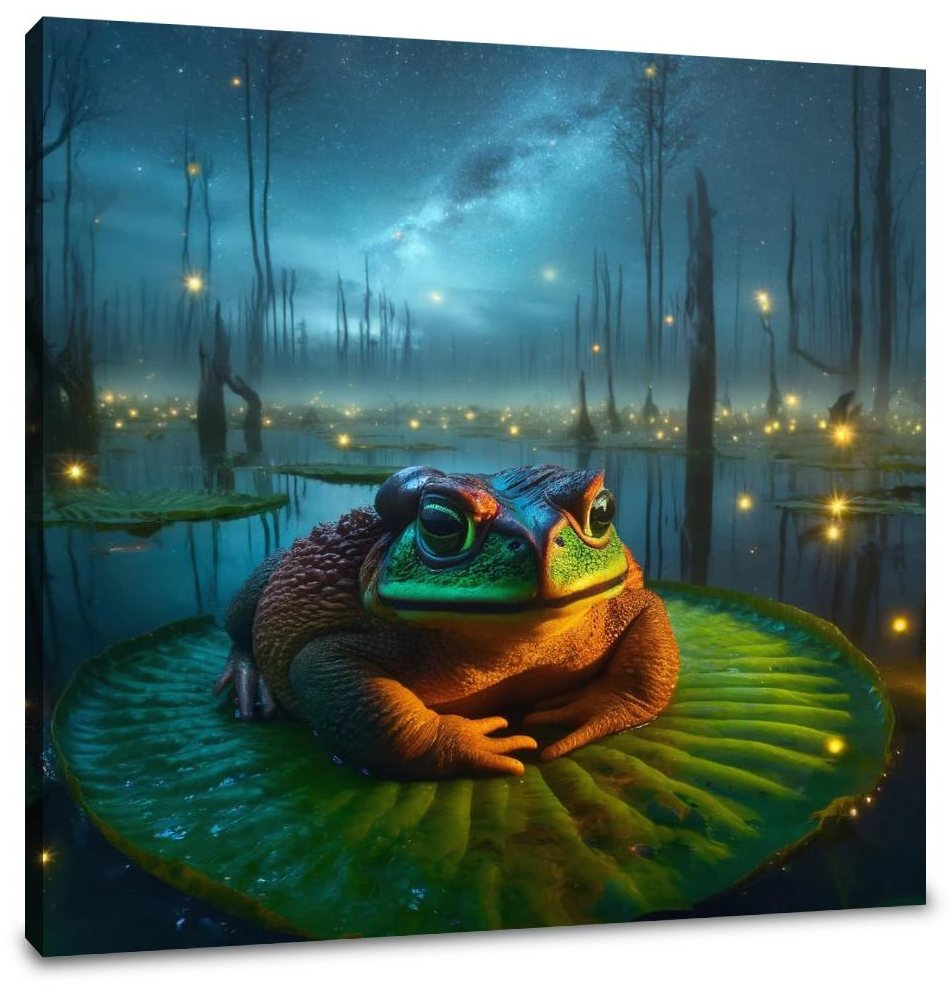 Giant Toad of the Enchanted Marsh Canvas