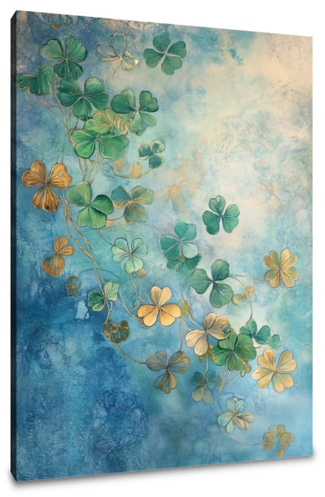 Illuminated Clover Canvas