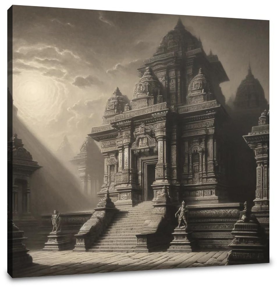 Dhakeshwari Temple Classic Elegance Canvas