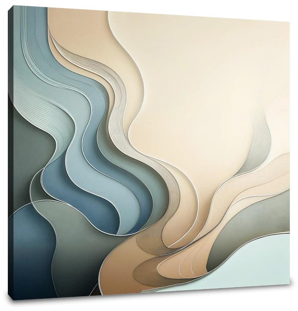 Serenity Shapes Canvas