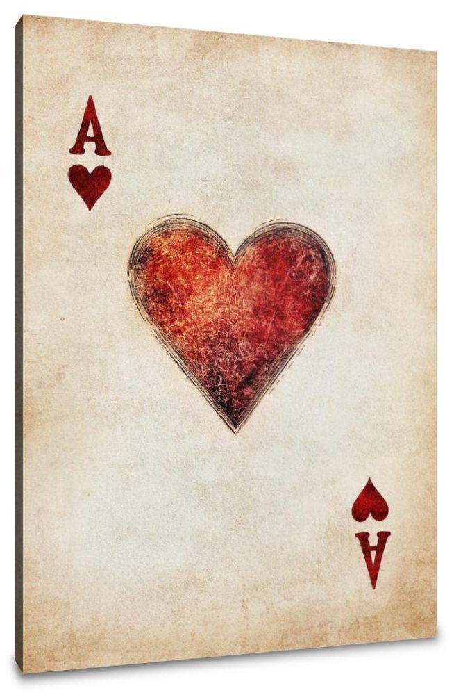 Ace of Hearts Canvas