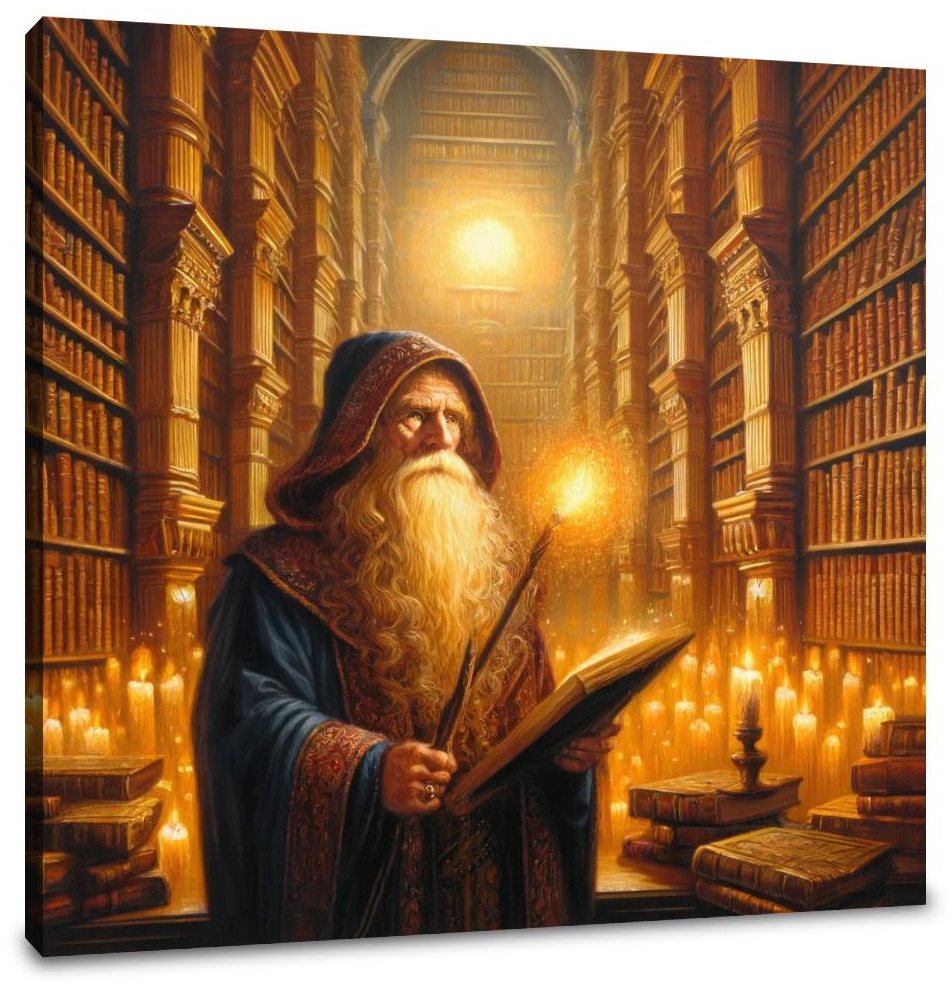 Scholarly Magic Library Canvas