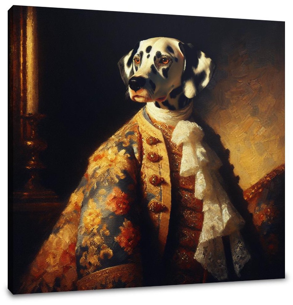 Dalmatian Royalty Golden Hour Canvas