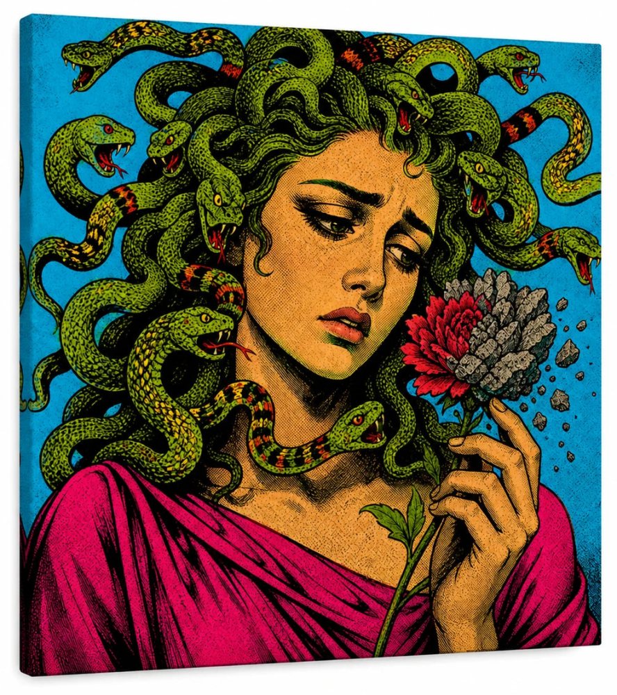 Medusa — Stone Flower Canvas