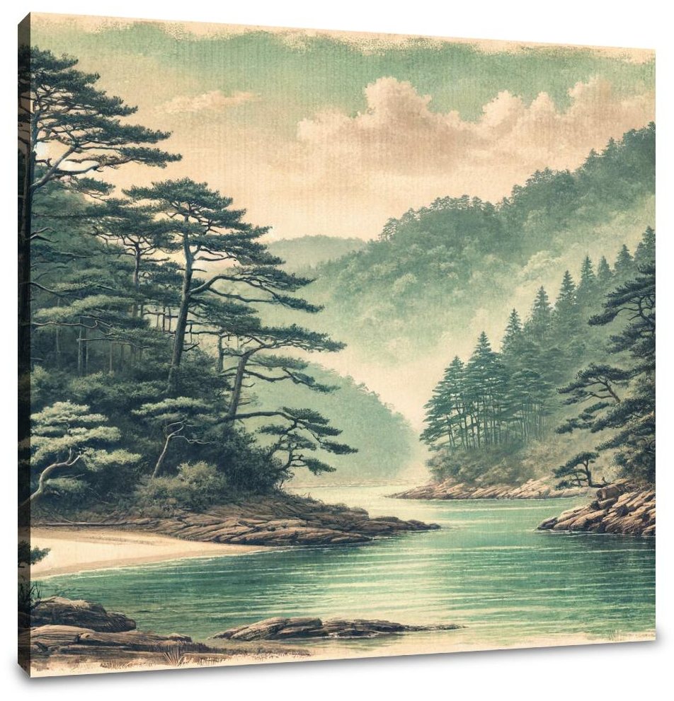 Pine Forest Serenity Canvas