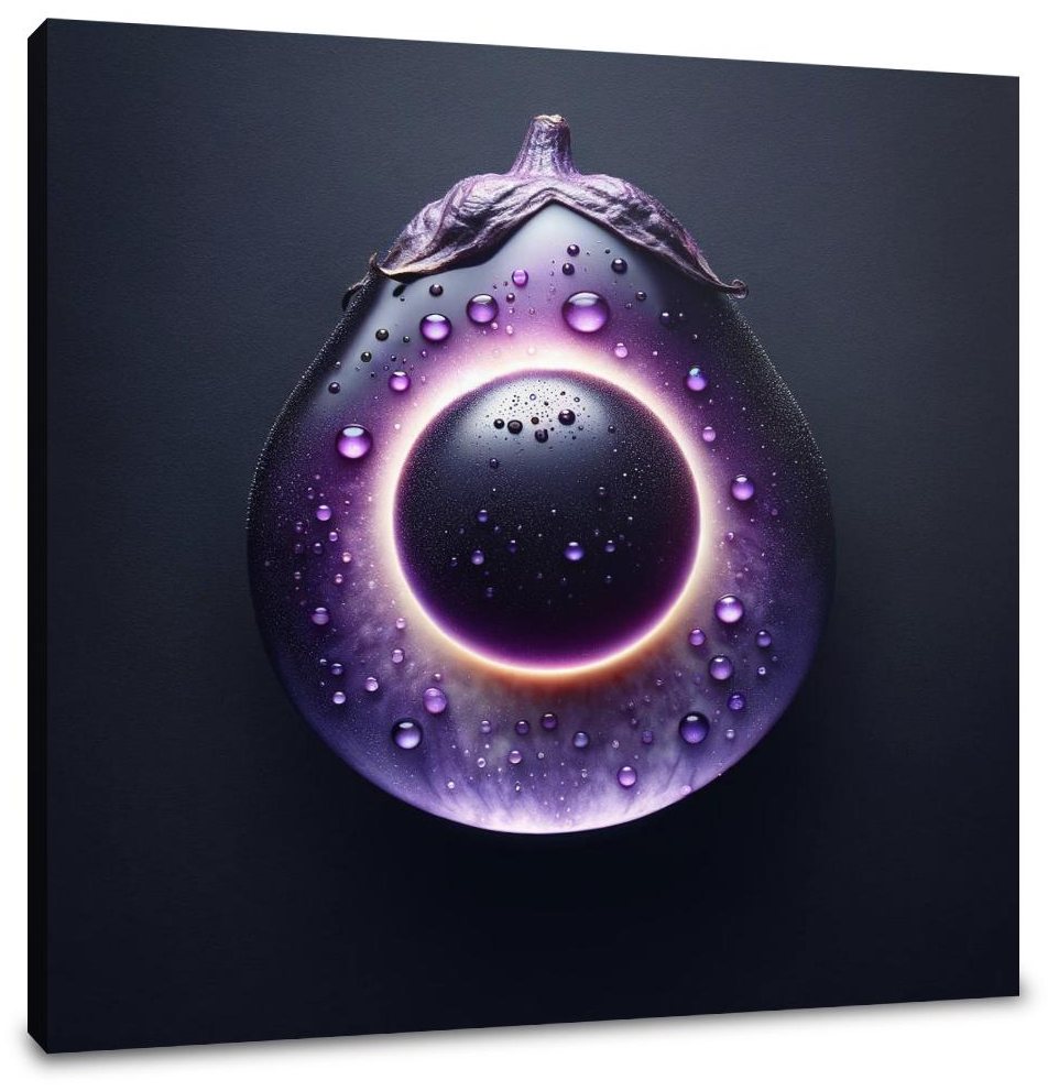 Eggplant Eclipse Canvas