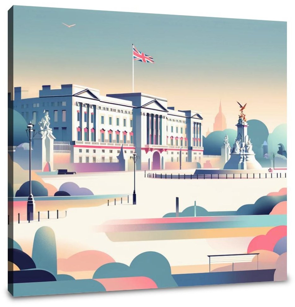 Modern Buckingham Palace Canvas