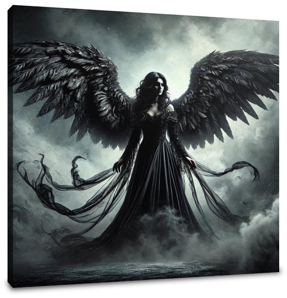 Gothic Angel of Darkness Canvas