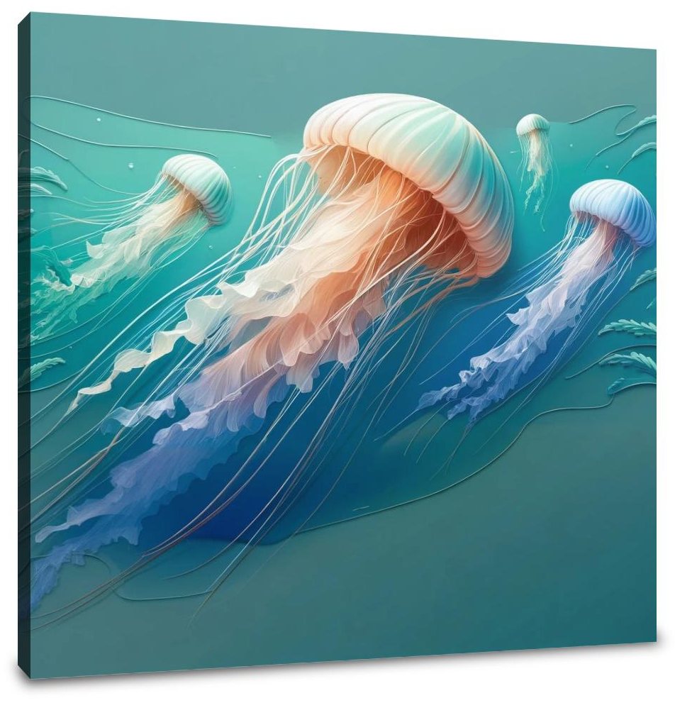 Graceful Jellyfish Canvas