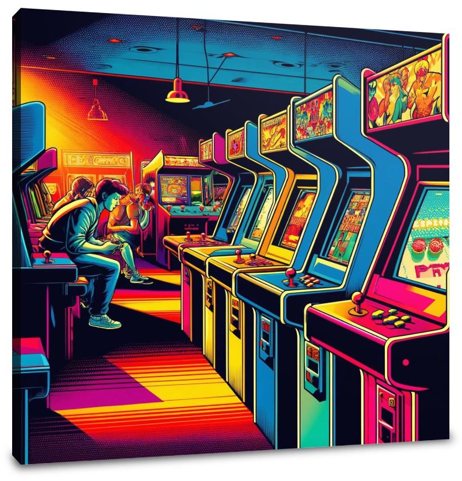 Arcade Retro Pop Canvas