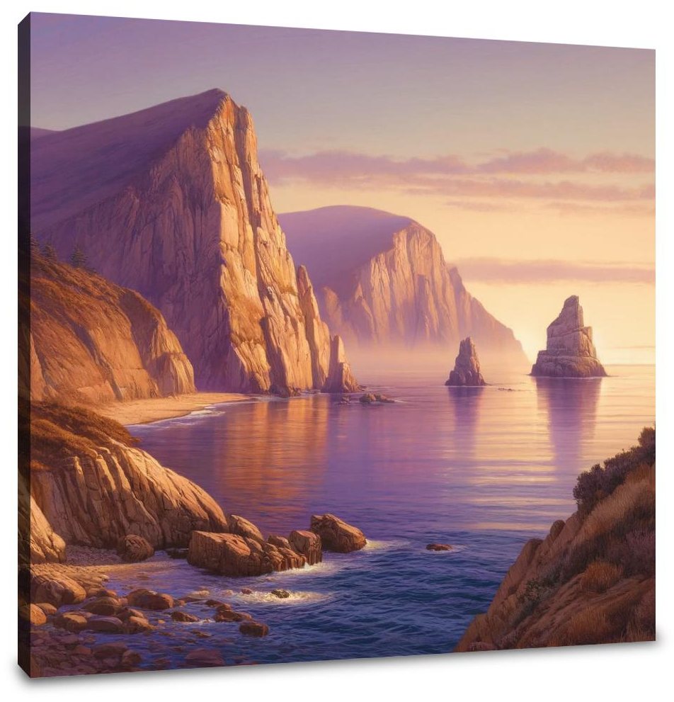 Dawn Cliffs Canvas