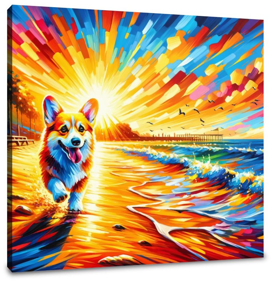 Sunset Frolic Canvas