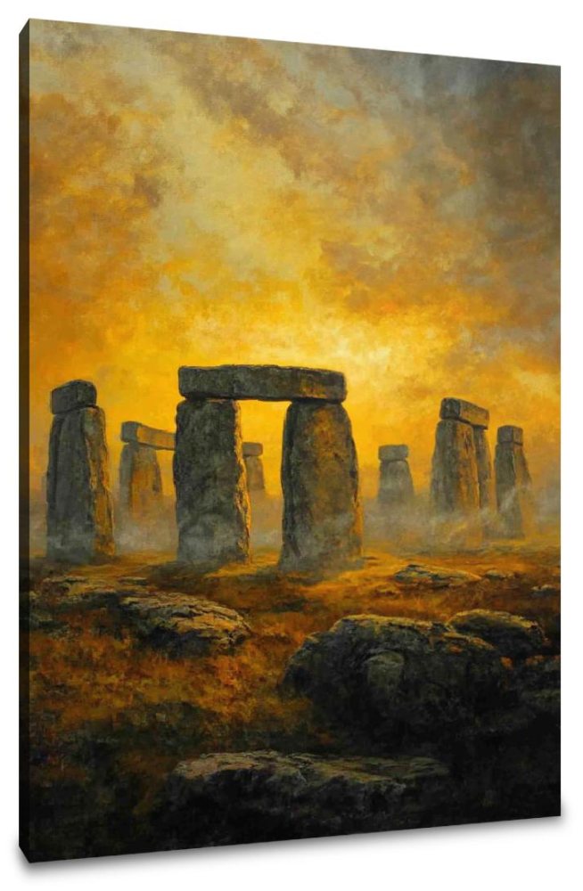 Stonehenge Sunset Canvas
