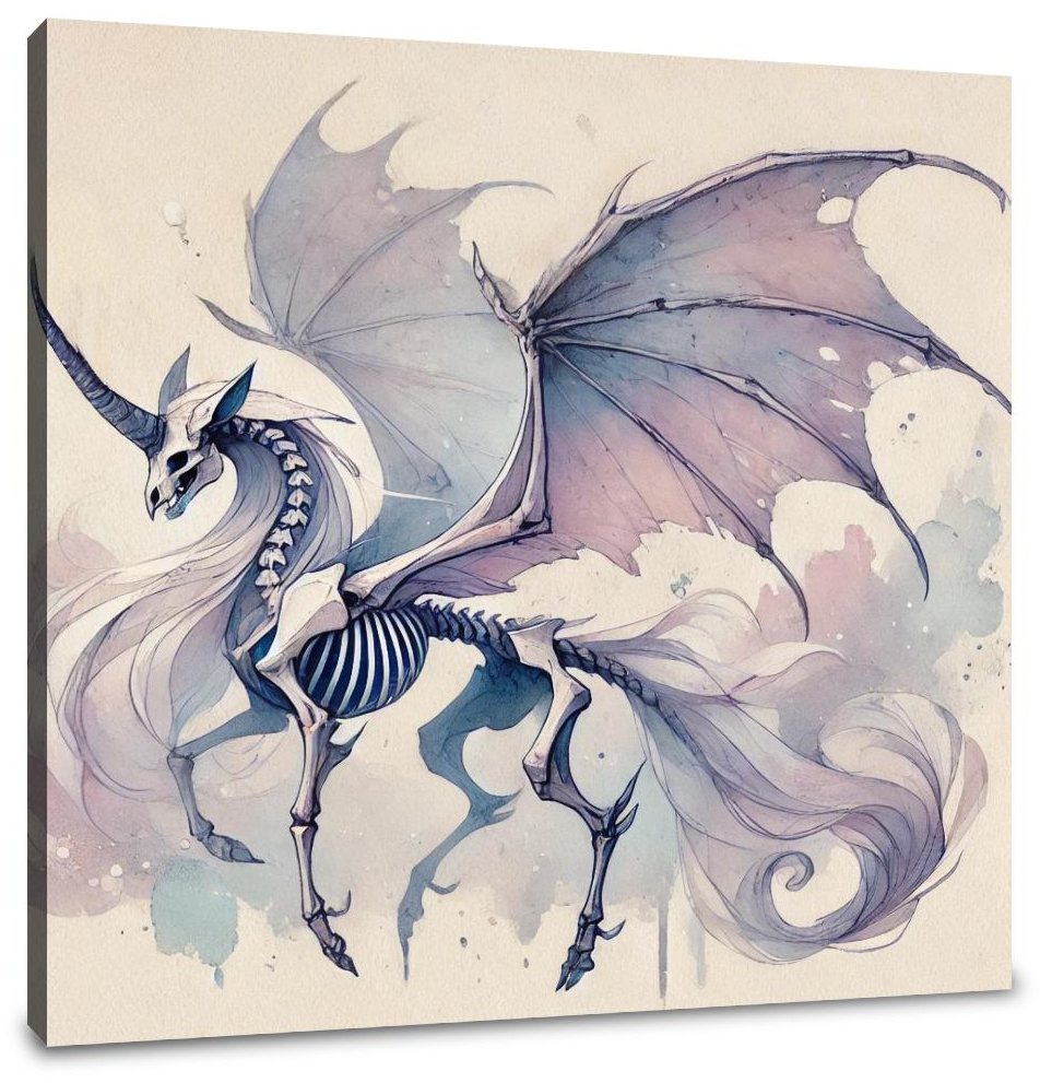 Ethereal Thestral Canvas