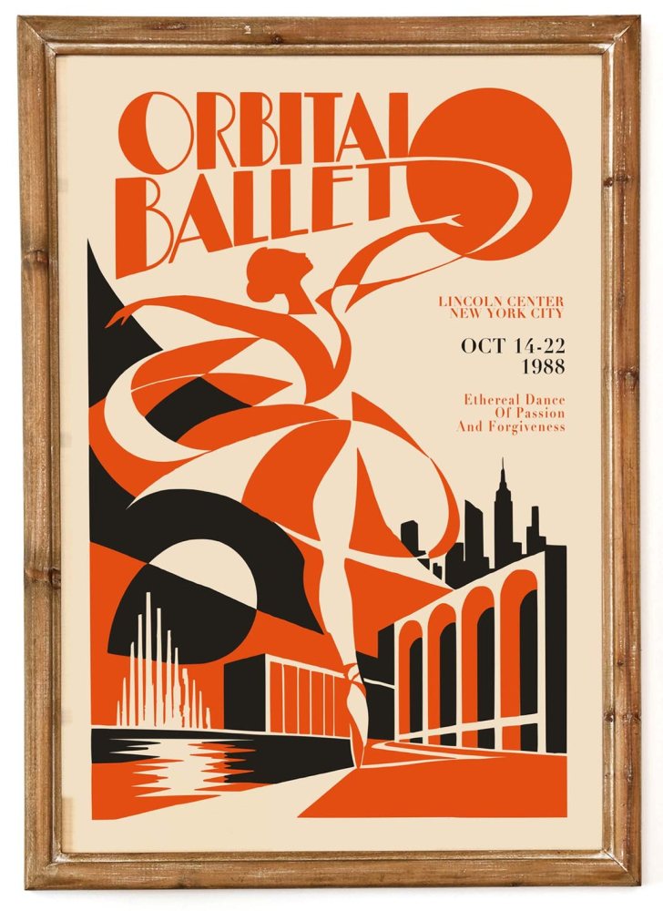 Orbital Ballet Dance Poster Print