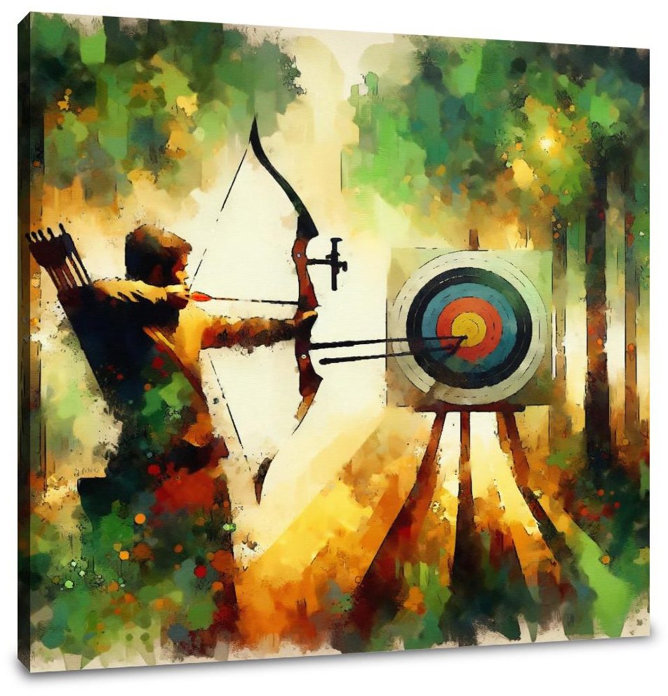 Focused Archer Canvas