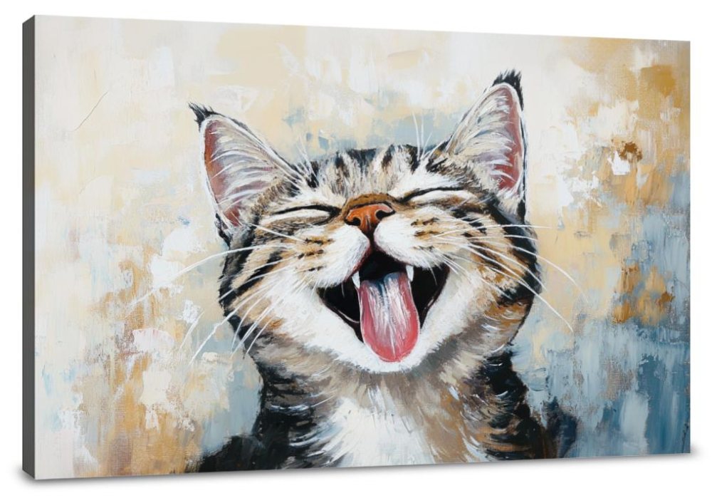 Joyful Whiskers Canvas