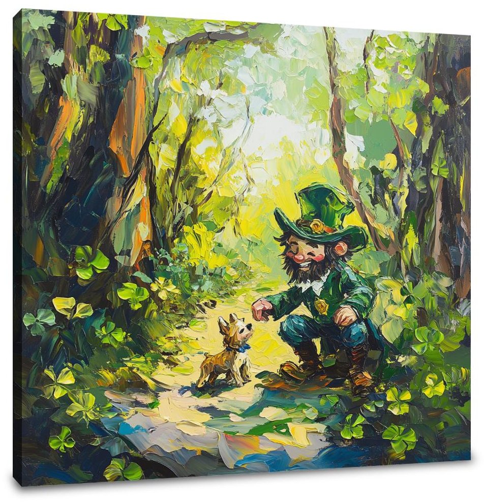 Leprechaun's Woodland Canvas