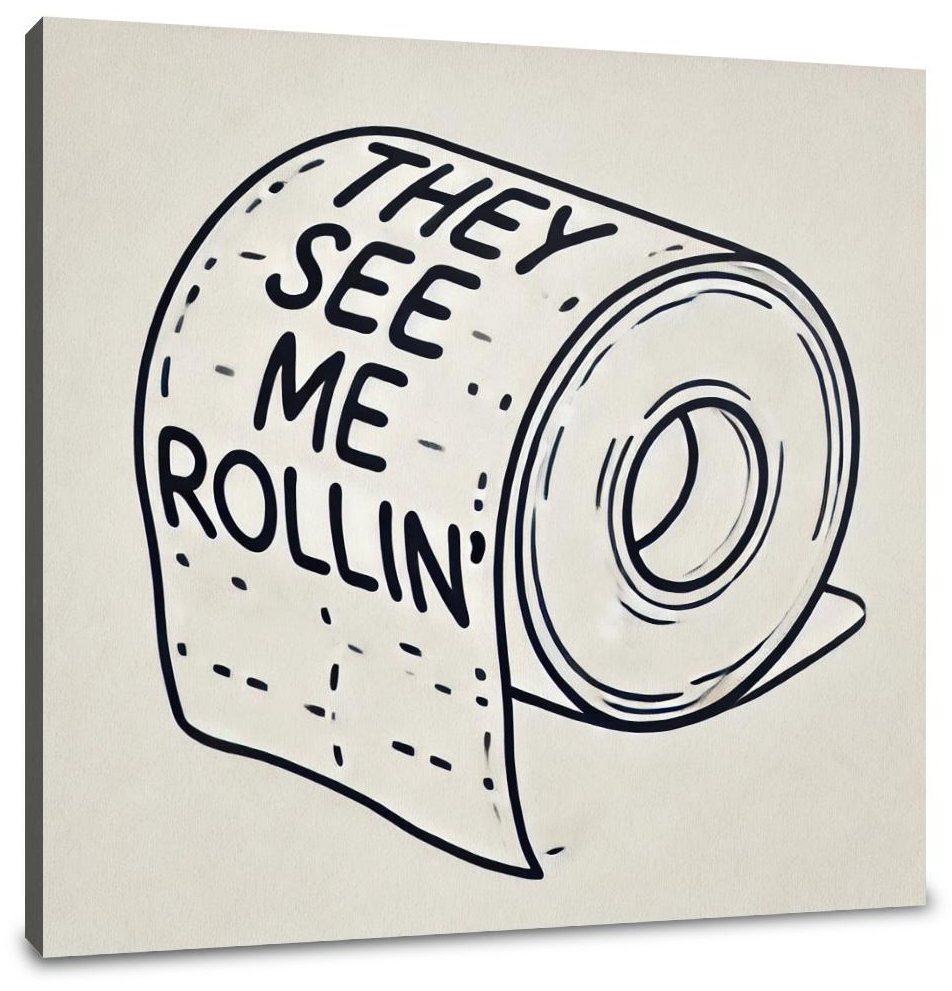 Rollin' with Humour Canvas