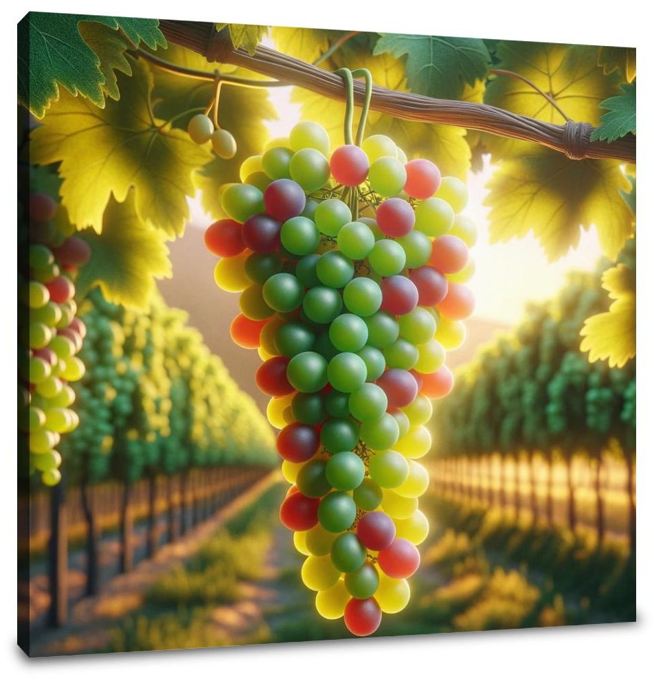 Golden Hour Grapes Canvas