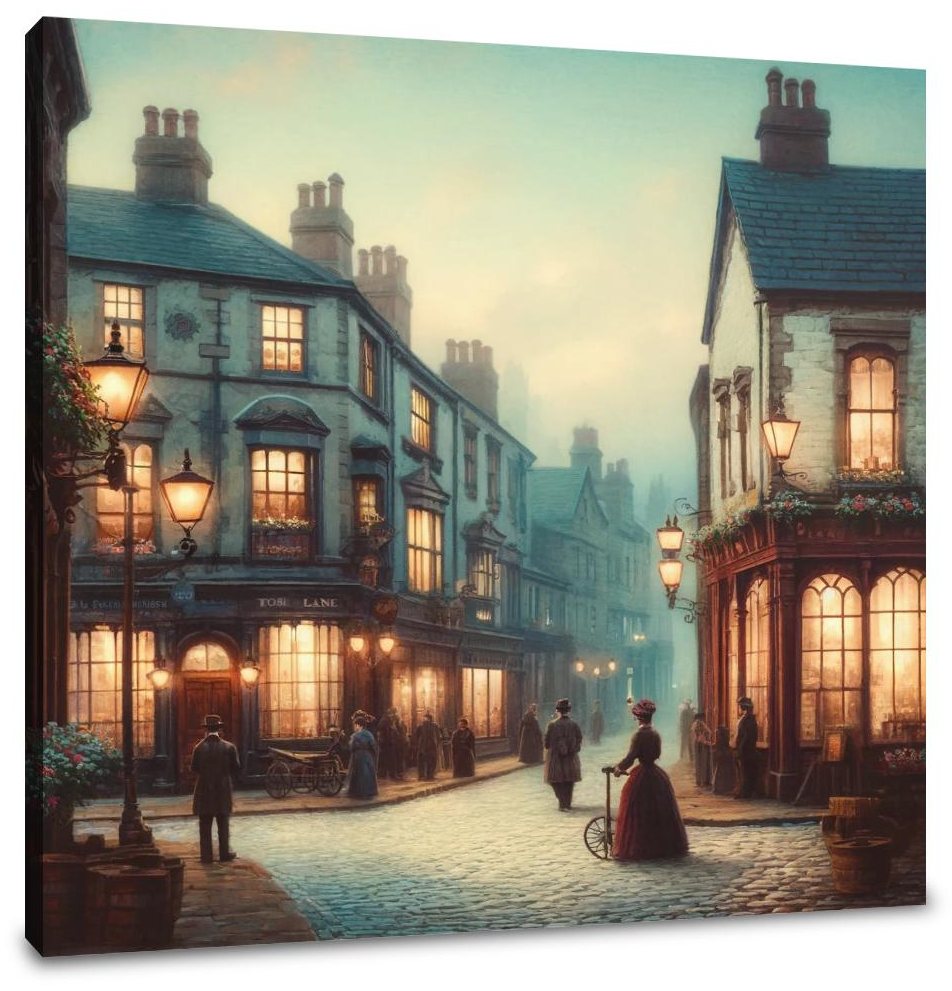 Evening Stroll on Toad Lane Canvas