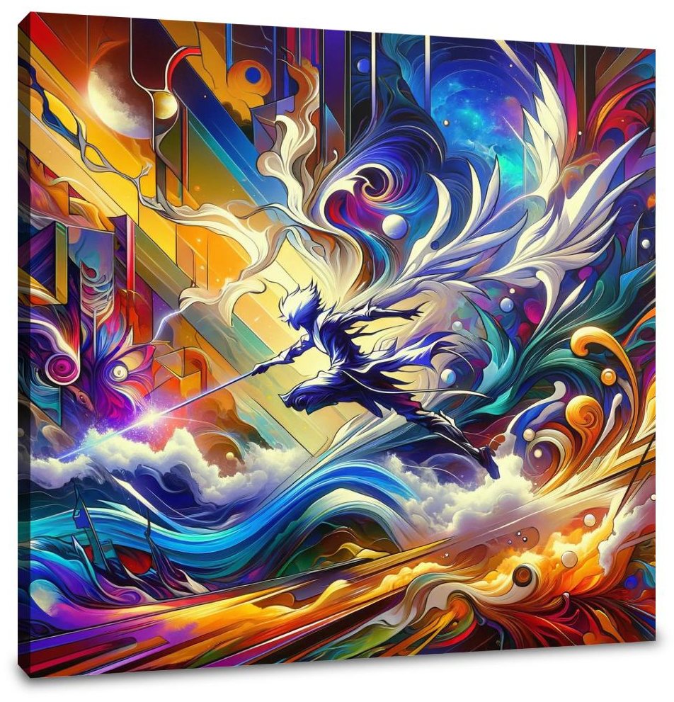 Parallel Odyssey: Abstract Fusion Canvas