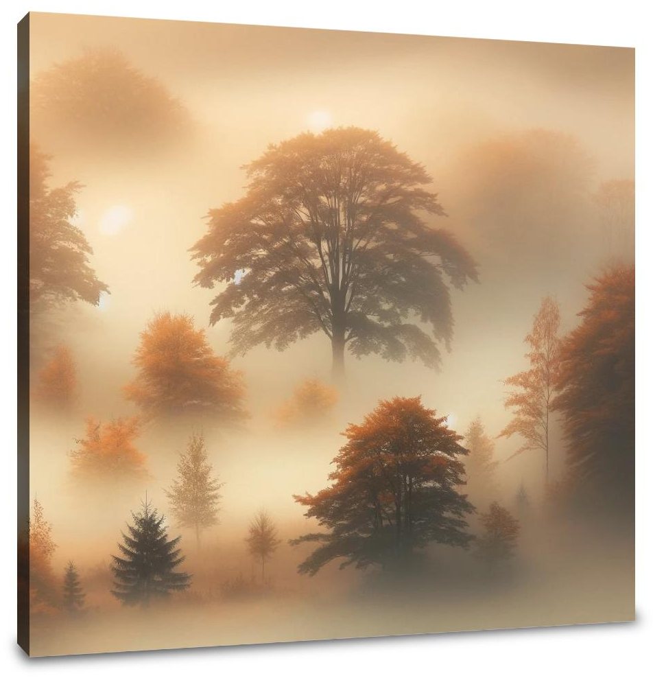 Autumn Fog Canvas