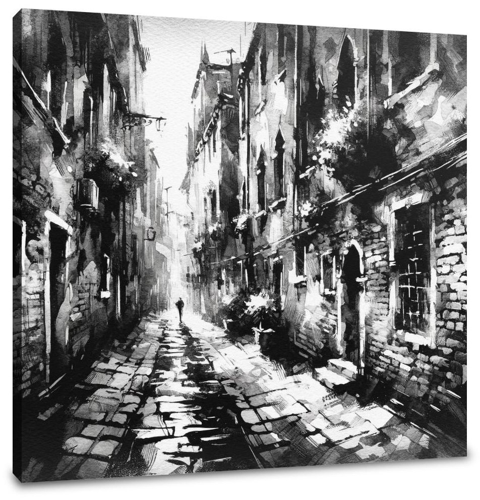 Shadowed Alley Canvas