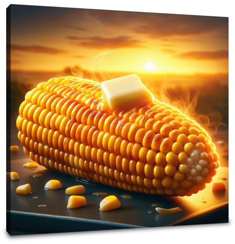 Sunset Grilled Corn Canvas