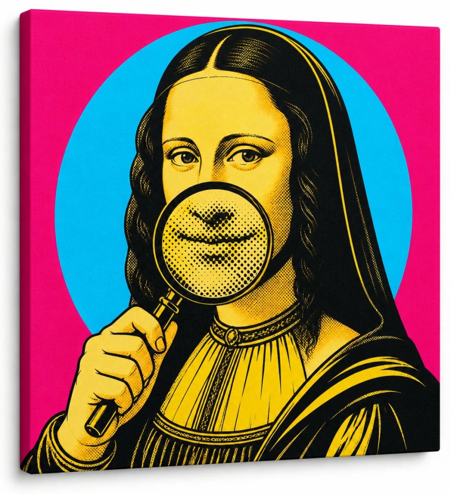 Mona Lisa — Under Scrutiny Canvas