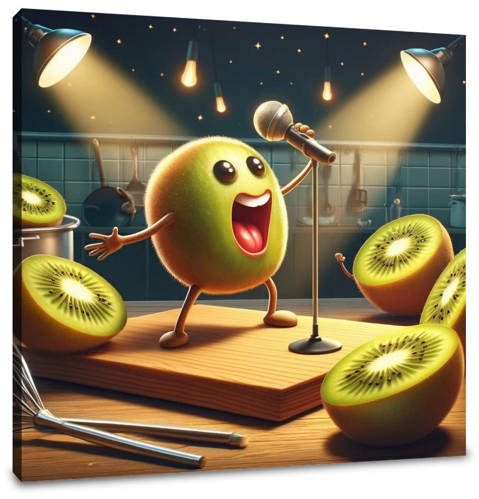 Kiwi Karaoke Night Canvas