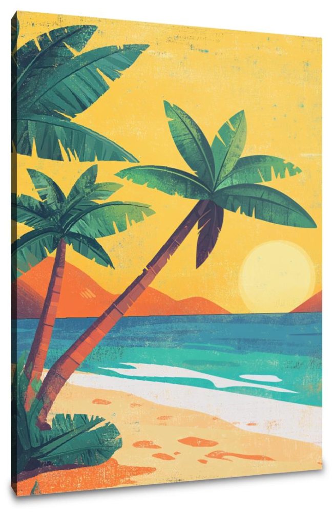 Sunshine Palms Canvas
