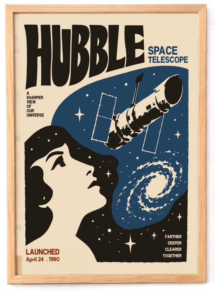 Hubble Space Telescope Astronomy Wall Art Print