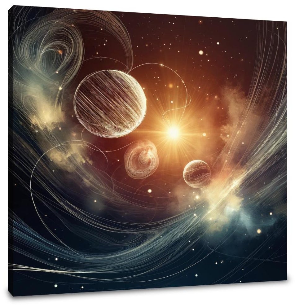 Nebula Lines Canvas