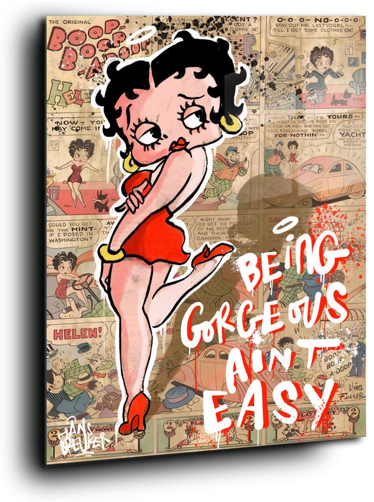 Being gorgeous aint easy, comic art