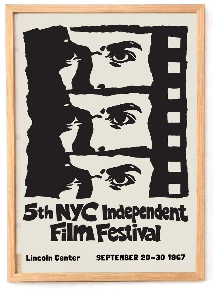 NYC Independent Film Festival Vintage Poster Print