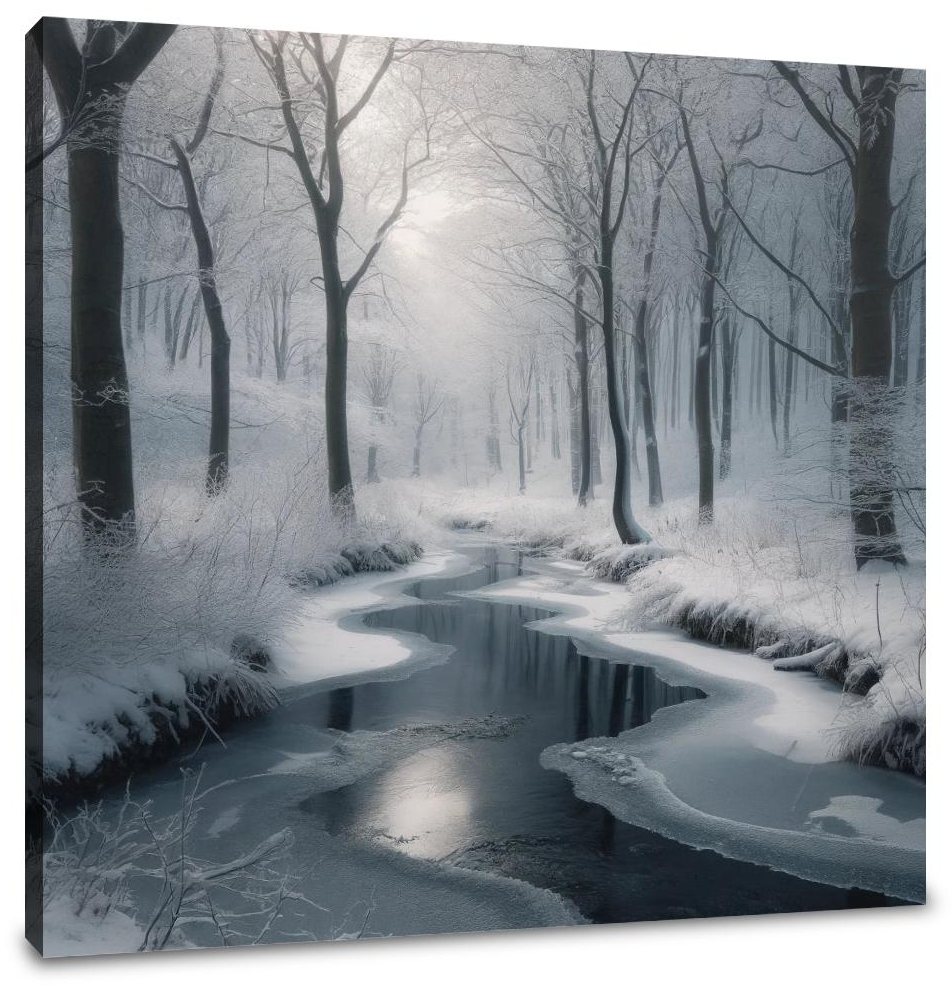 Winter Creek Tranquility Canvas