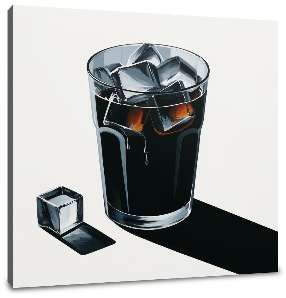 Abstract Clarity Cold Brew Canvas